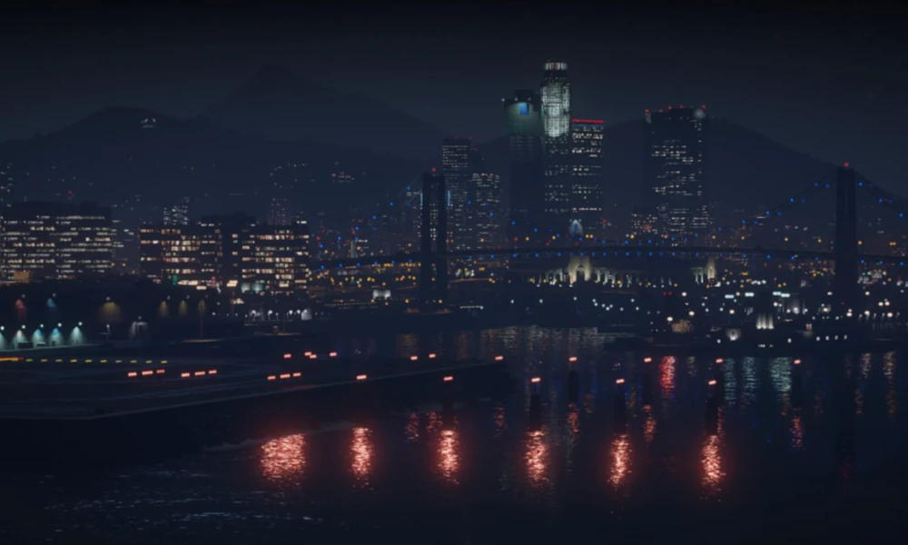 Los Santos at night: the FiveM server stays online through a DDoS attack